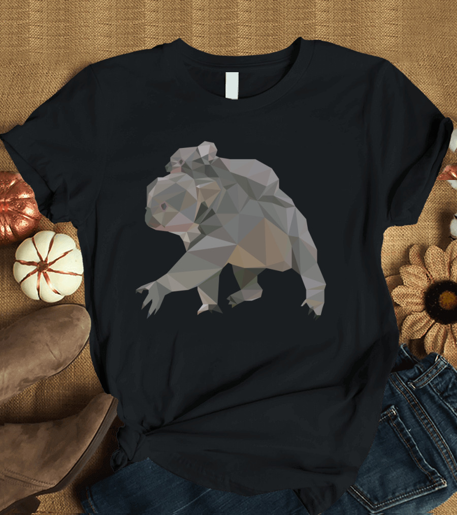 Low Poly Koala Geometric T-Shirt