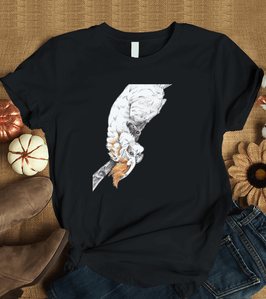 Friendly Cockatoo Perched with Orange Crest T-Shirt