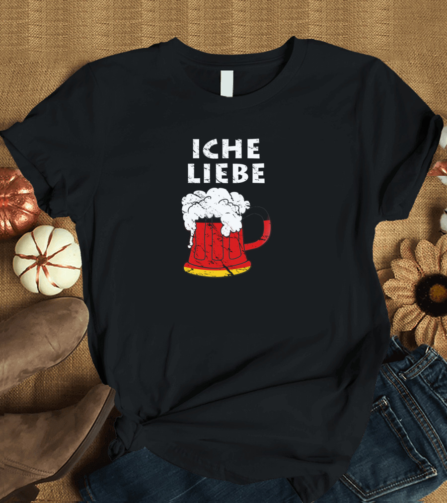 Iche Liebe Bier German Colors Foam Top Beer Mug T-Shirt