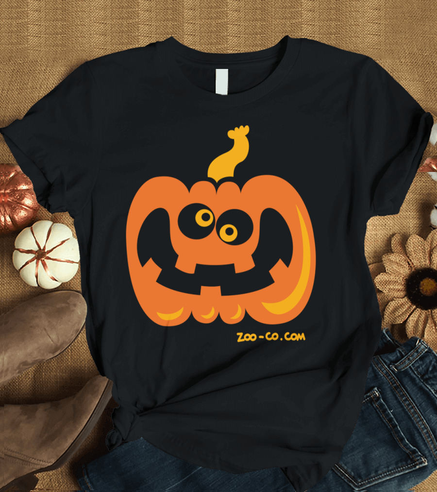Playful Jack-O-Lantern Zoo-Co Even Crazier Pumpkin T-Shirt