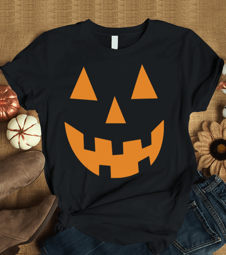 Halloween Pumpkin Jack-O'-Lantern Face Horror Classic T-Shirt