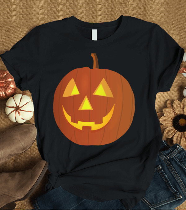 T-Shirt: Citrouille Pumpkin Jack-O'-Lantern Halloween T-Shirt Citrouille Pumpkin Jack-O'-Lantern Halloween T-Shirt