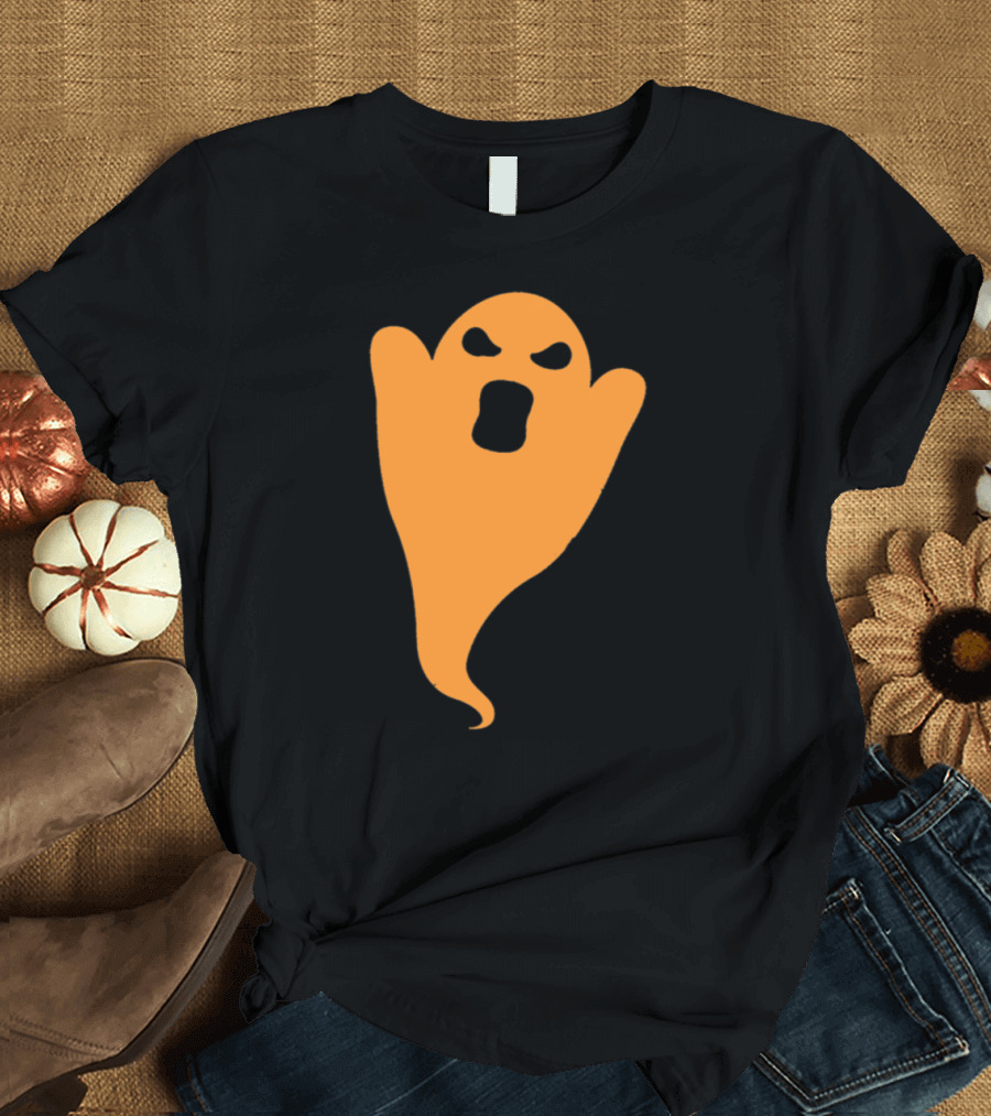 Pumpkin Ghost Boo Halloween Specter T-Shirt