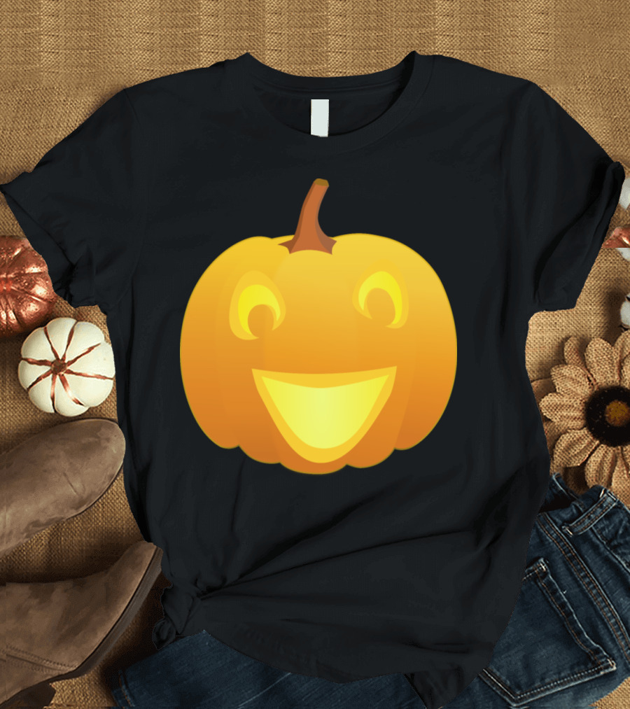 JackOLantern Pumpkin Smiling Face T-Shirt