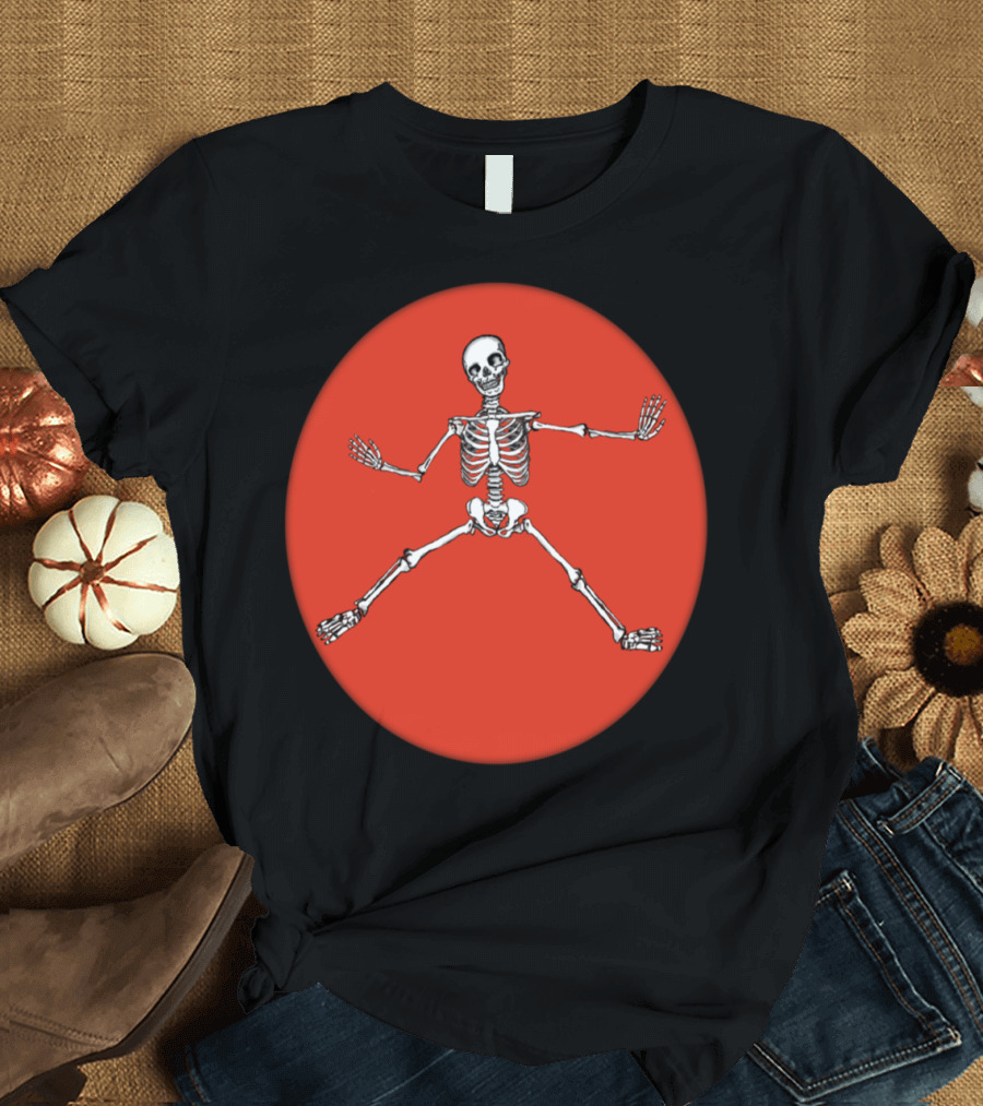 Skeleton Jumping Jack Fitness T-Shirt
