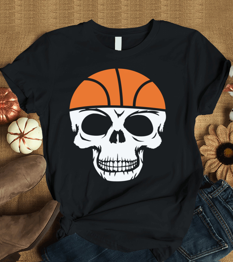 Basketball Skeleton Skull Head Skull Bones Dead Ne T-Shirt