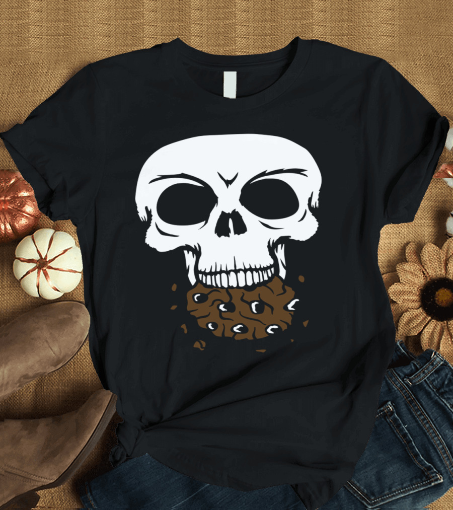 Skull Cookie Crunch Bones Skeleton Head T-Shirt