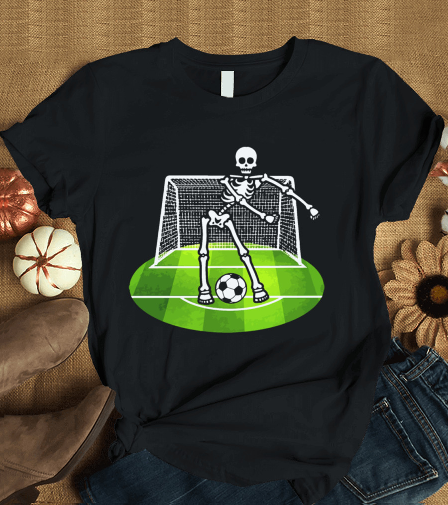 Keepgoal Skeleton Funny World Cup Soccer Game T-Shirt