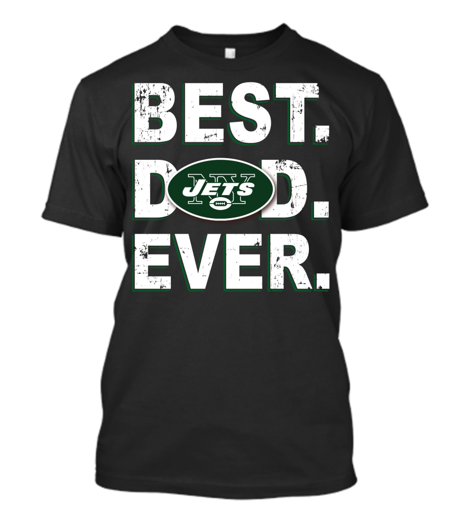 Best Dad Ever Jets Football Fan Gift T-Shirt