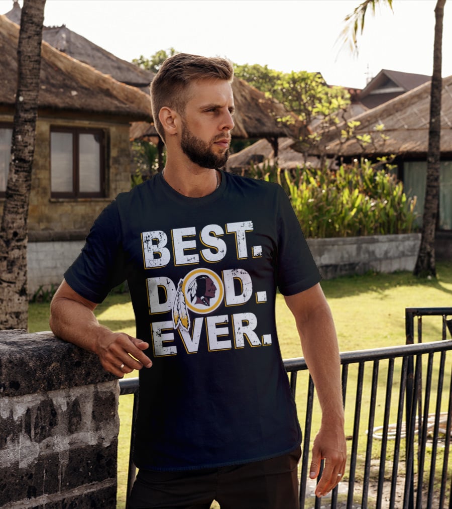 Best Dad Ever Washington Redskins T-Shirt