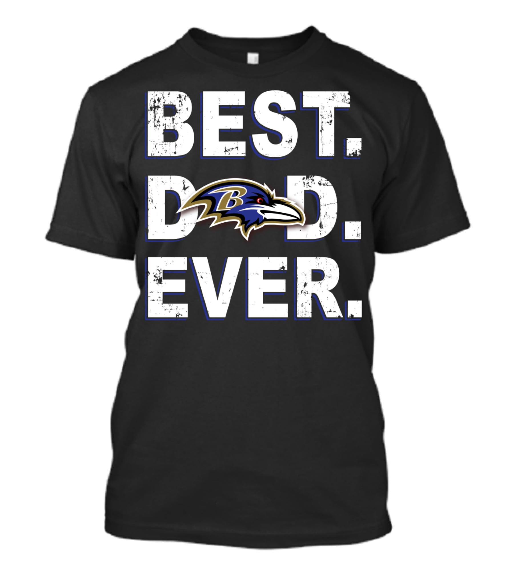 Best Dad Ever Baltimore Ravens Football Fan T-Shirt