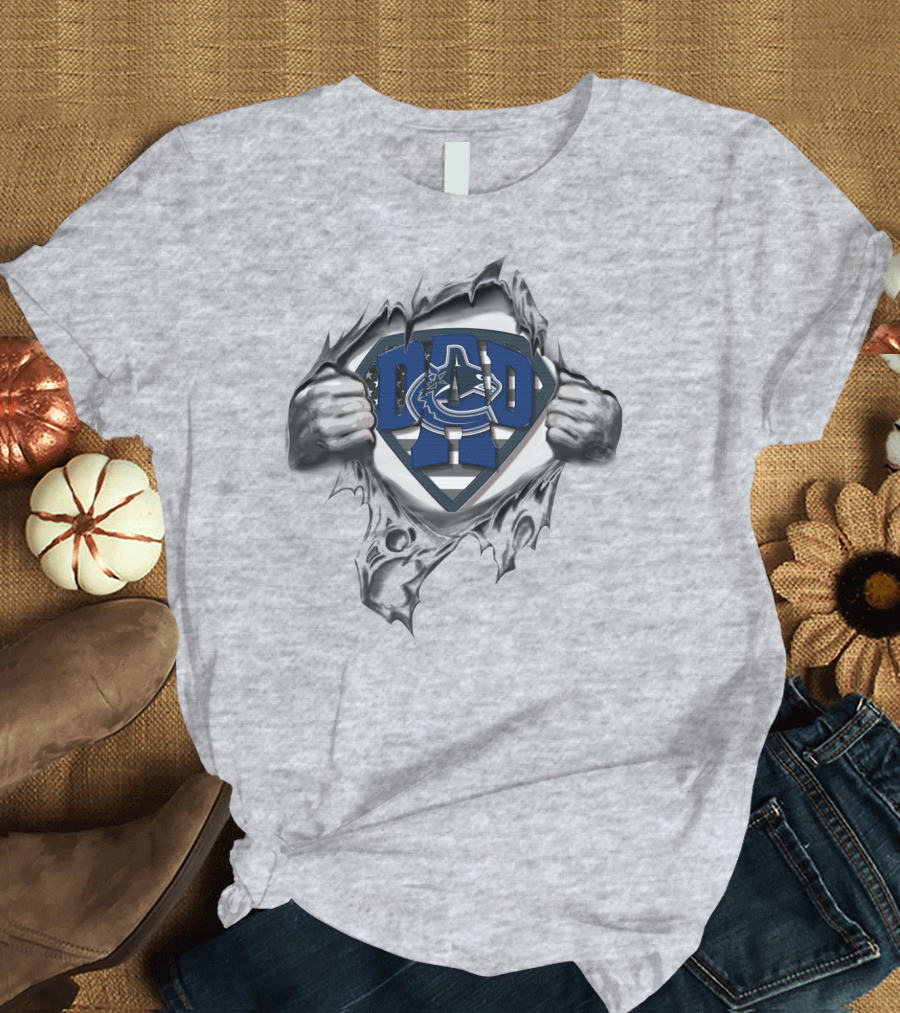 SUPERDAD Vancouver Canucks Logo Superman T-Shirt