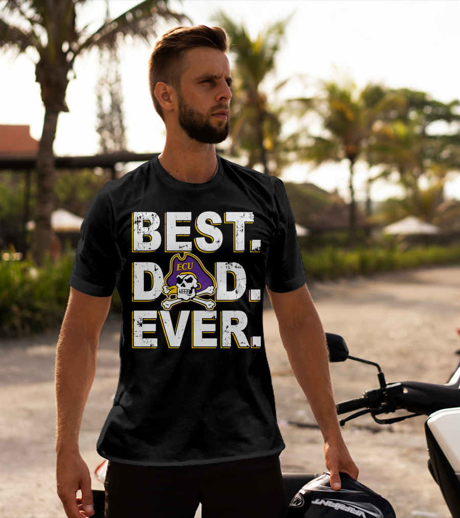 Best Dad Ever Ecu Pirates T-Shirt