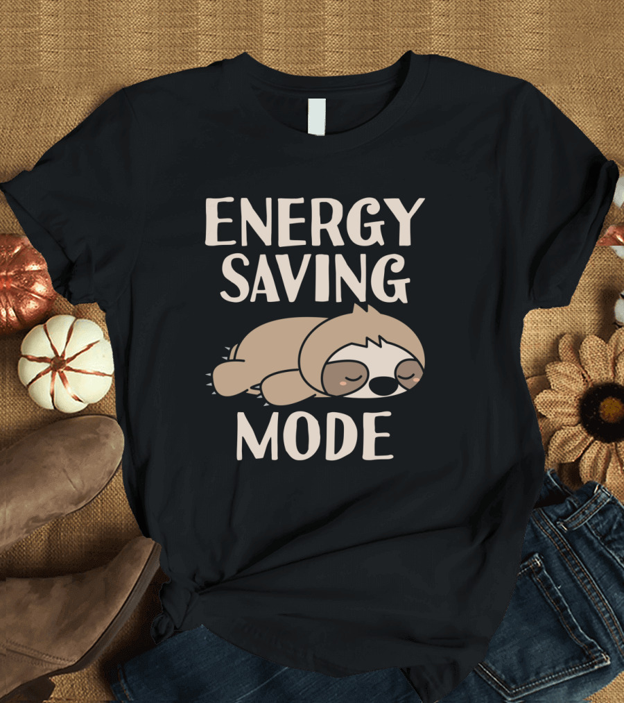 Energy Saving Mode Sloth Spirit Animal T-Shirt