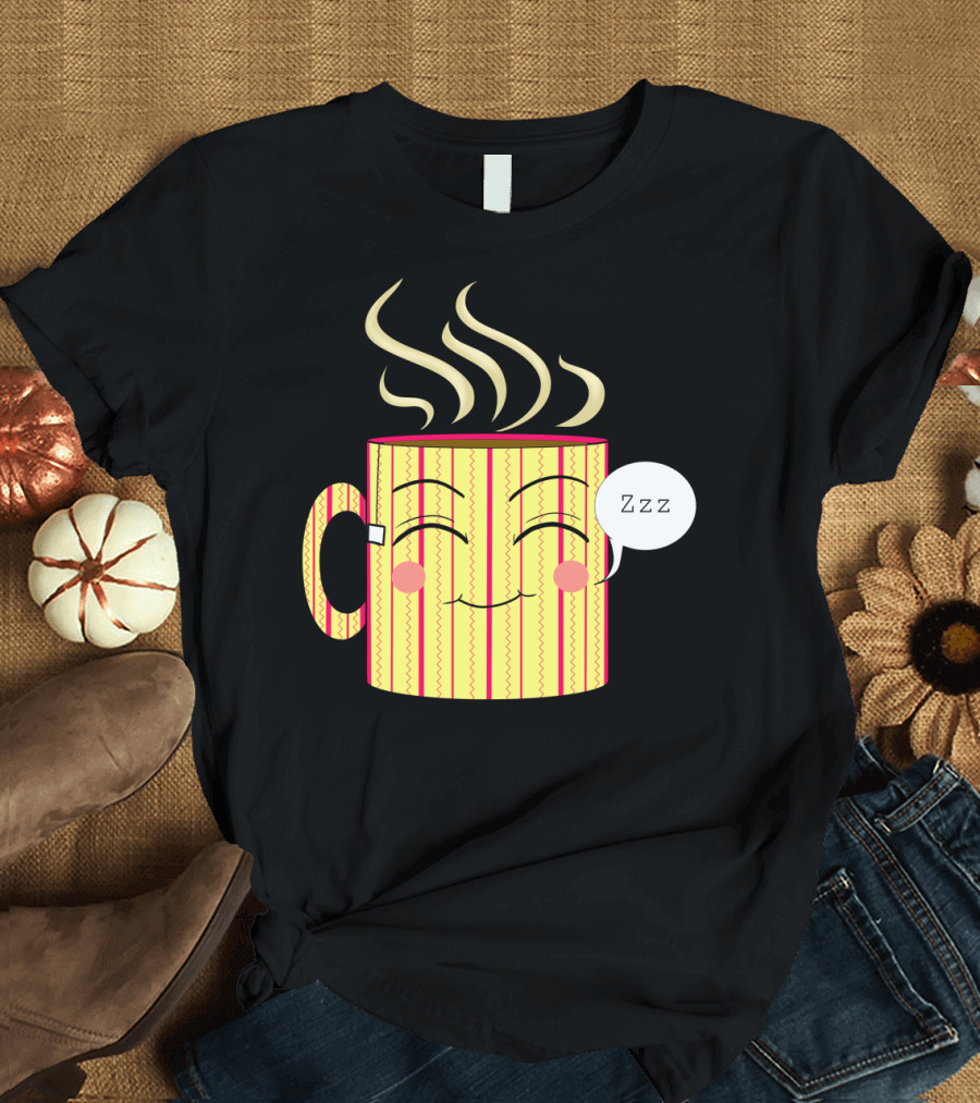 Beauty Steep Cute Cozy Mug Sleeping Face with Zzz Steam T-Shirt