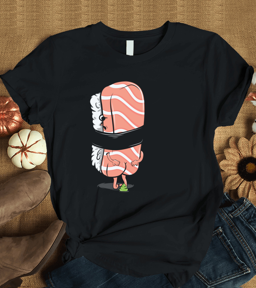 Sushi Ooops Salmon Nigiri Wasabi Joke T-Shirt
