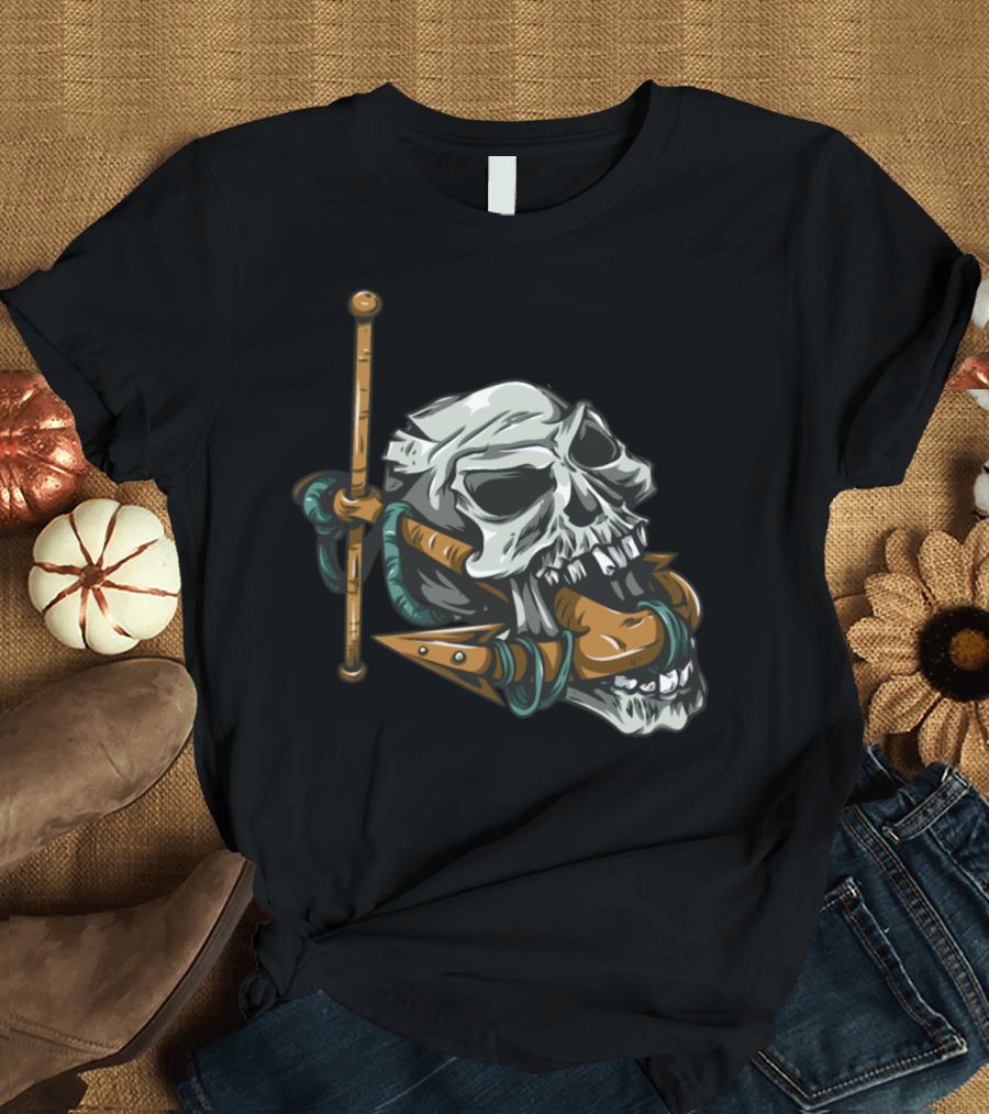 Pirate Skull Anchor Skeleton T-Shirt