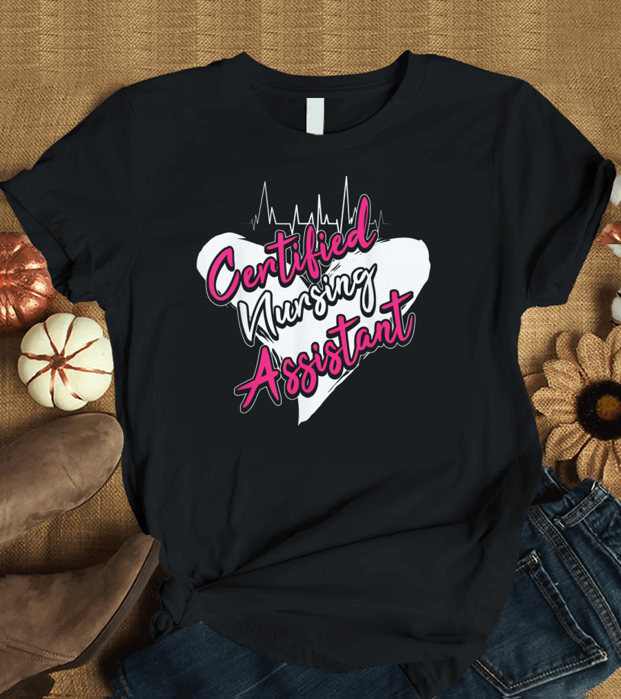 Certified Nursing Assistant Heartbeat T-Shirt