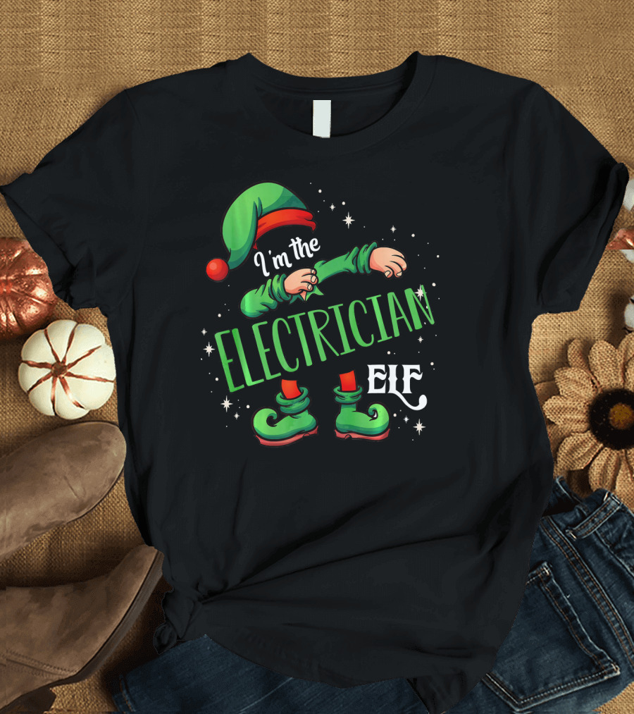 I'm the Electrician Elf Christmas Magic Helper T-Shirt