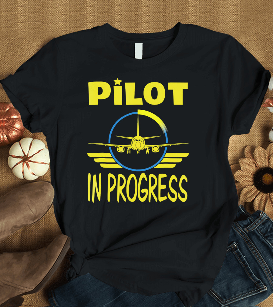 Pilot in Progress Funny School T-Shirt