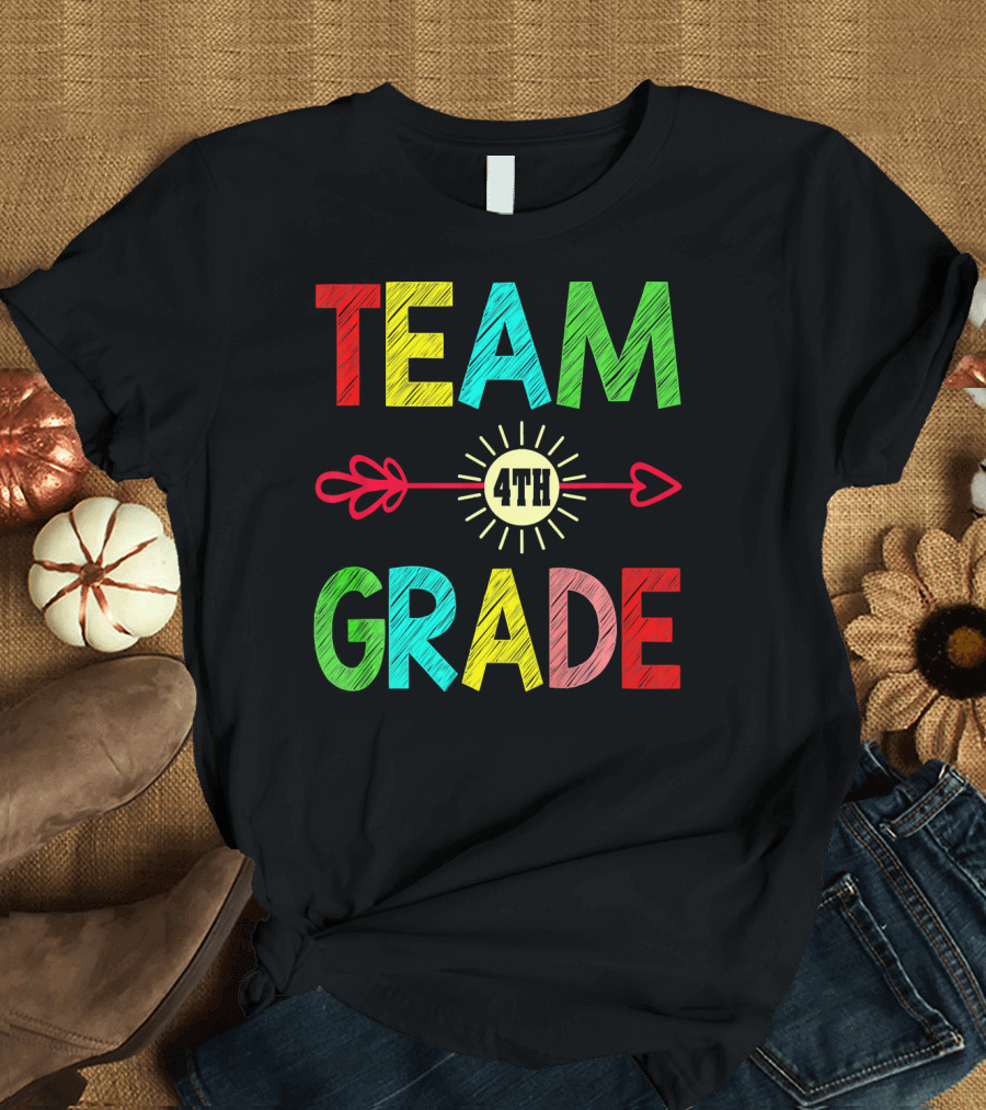 TEAM 4TH GRADE TEACHER BACK T-Shirt