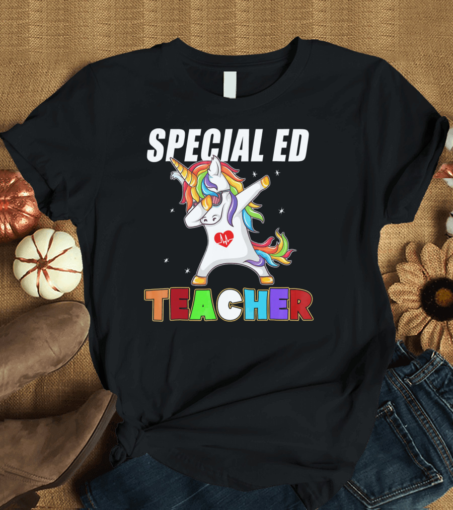 SPECIAL ED TEACHER UNICORN DABBING T-Shirt