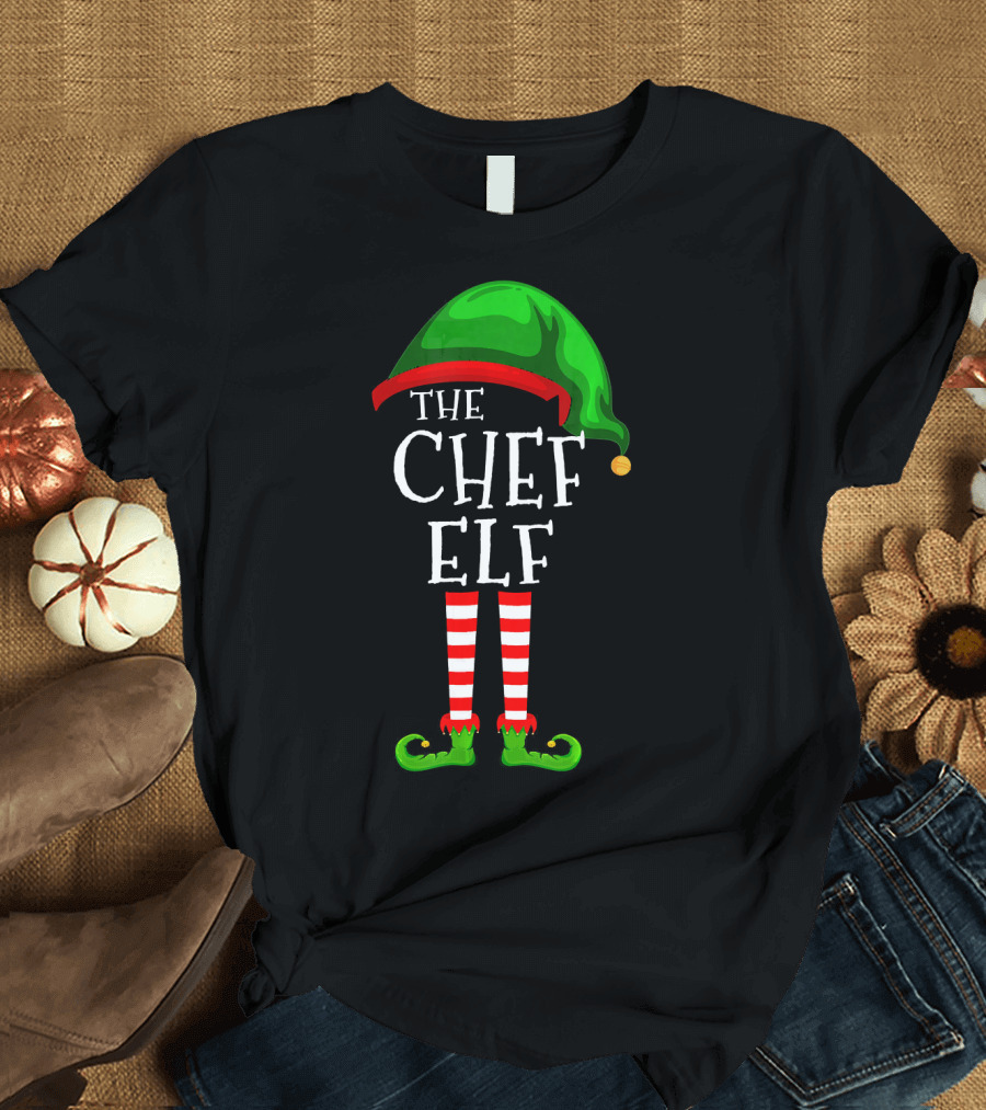 The Chef Elf Family Matching Group Holiday Costume T-Shirt