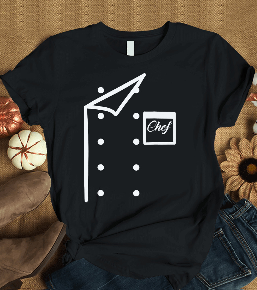 Chef Chef White Outline Jacket T-Shirt