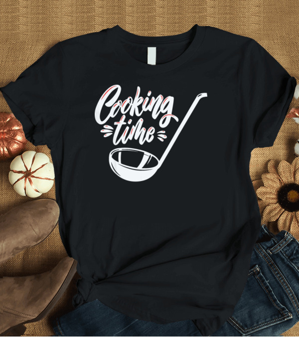T-Shirt: Cooking Time Cute Chef Kitchen Essentials T-Shirt Cooking Time Cute Chef Kitchen Essentials T-Shirt