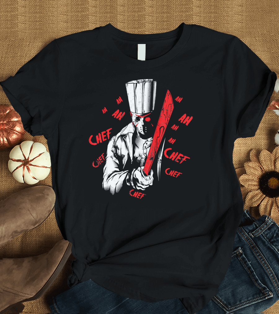 Chef Killer Chef Scary Horror Movie T-Shirt