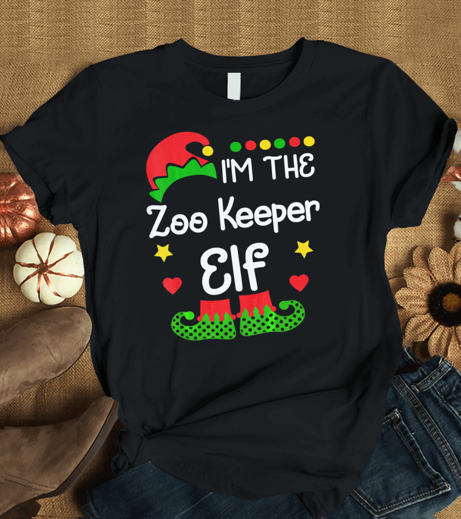 I'm The Zoo Keeper Elf Christmas Holiday Humor T-Shirt