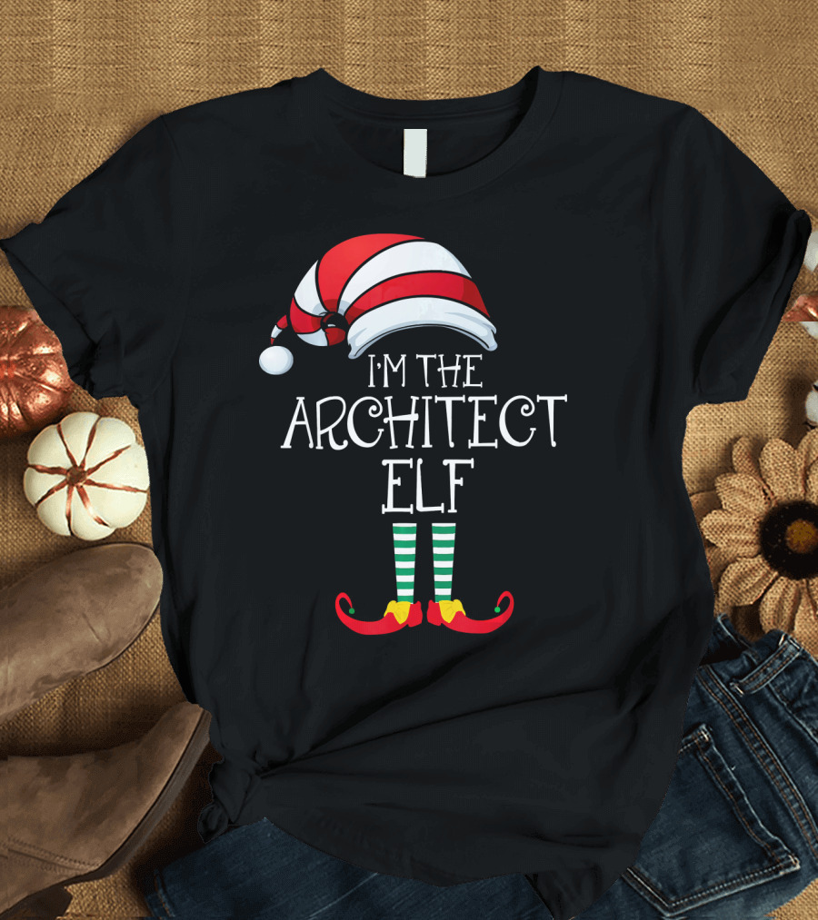Im The Architect Elf Family Matching Christmas Pajamas T-Shirt