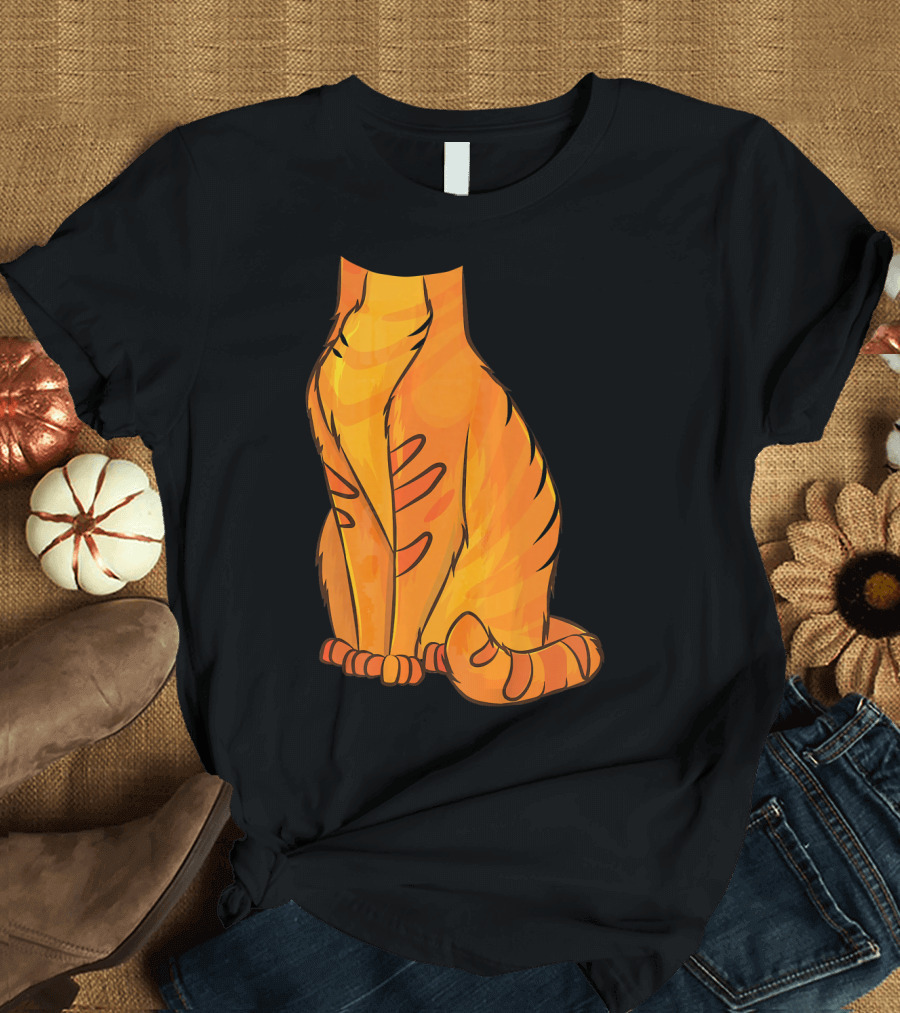 Headless Cat Costume Halloween Cool Laz Ginger Feline T-Shirt