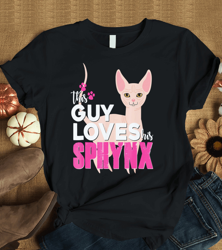 This Guy Loves His Sphynx Cat T-Shirt
