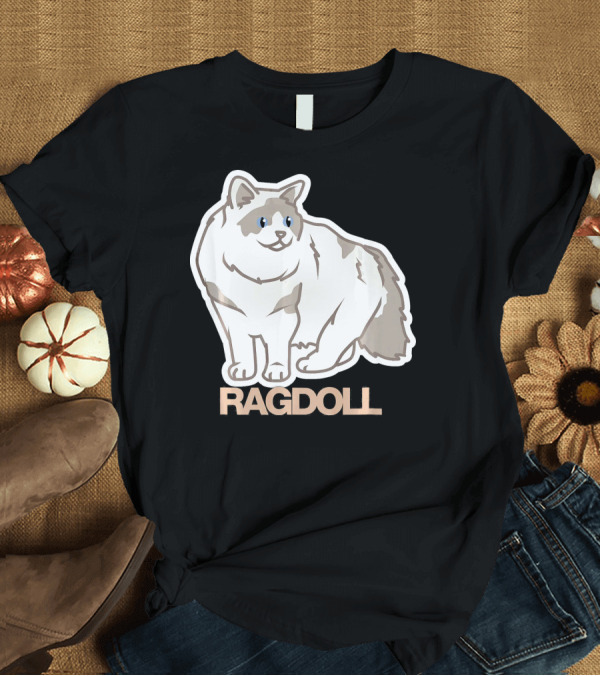 T-Shirt: Ragdoll Cat Ragdoll by WagApparel T-Shirt Ragdoll Cat Ragdoll by WagApparel T-Shirt
