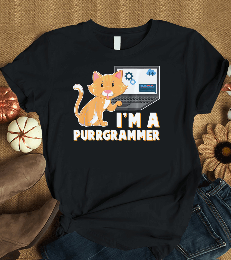I'm a Purrgrammer IT Computer Scientist Funny Kitten Lover T-Shirt