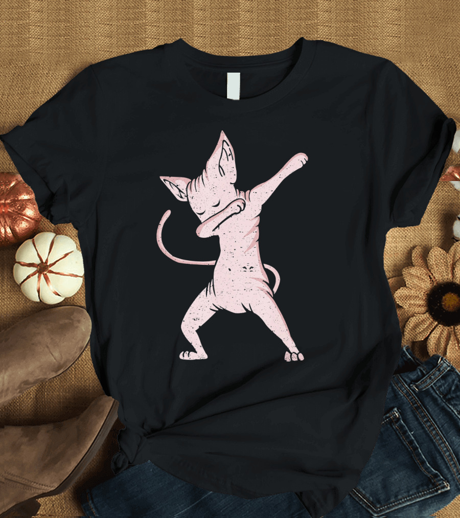 Dabbing Sphynx Cat Feline Kitty Pose T-Shirt