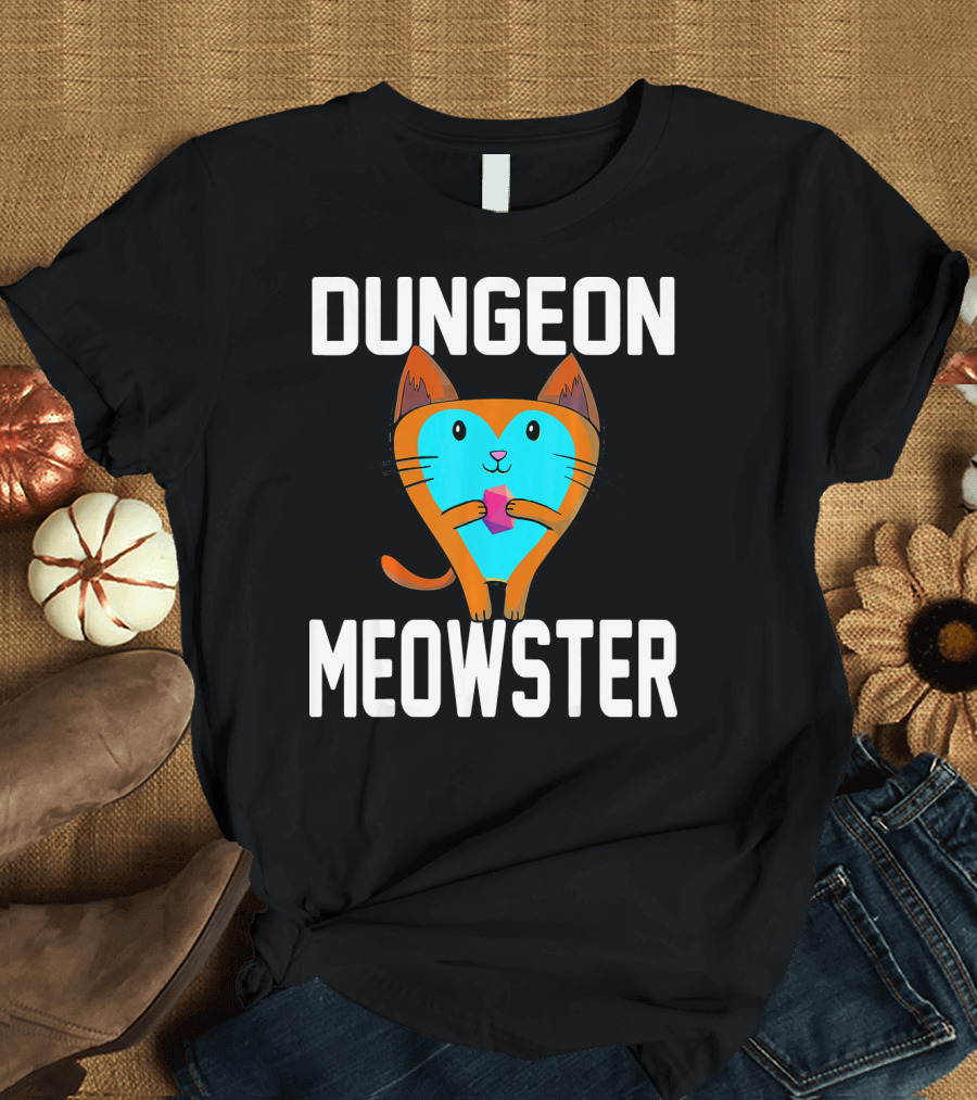 Dungeon Meowster Funny Kitten Cat Lover T-Shirt