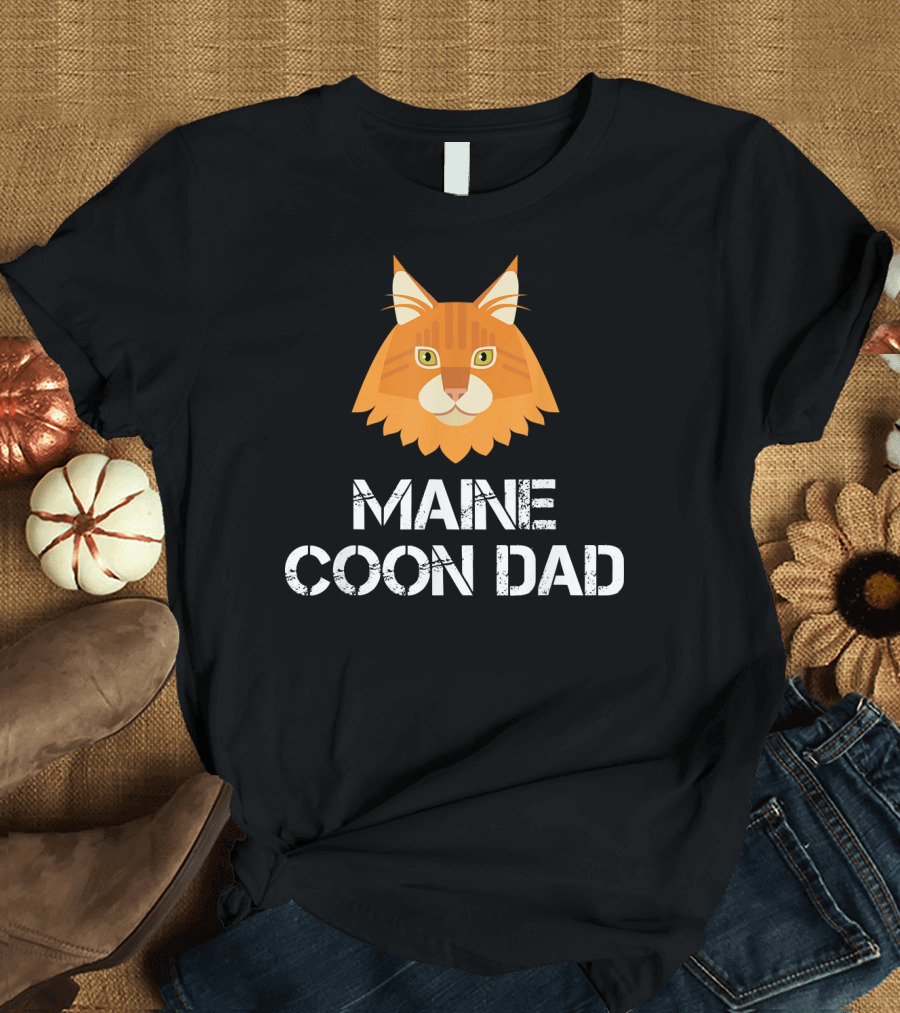 Maine Coon Dad Cat Owner Mens T-Shirt