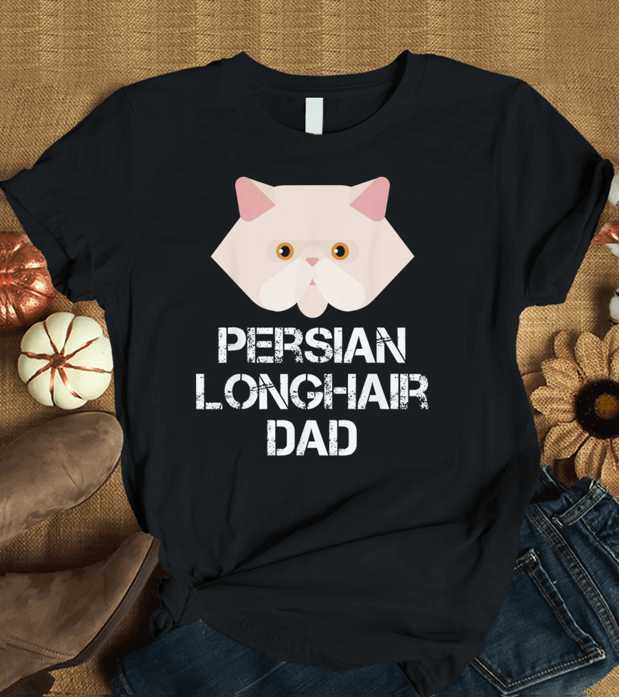 Persian Longhair Dad Cat Owner T-Shirt