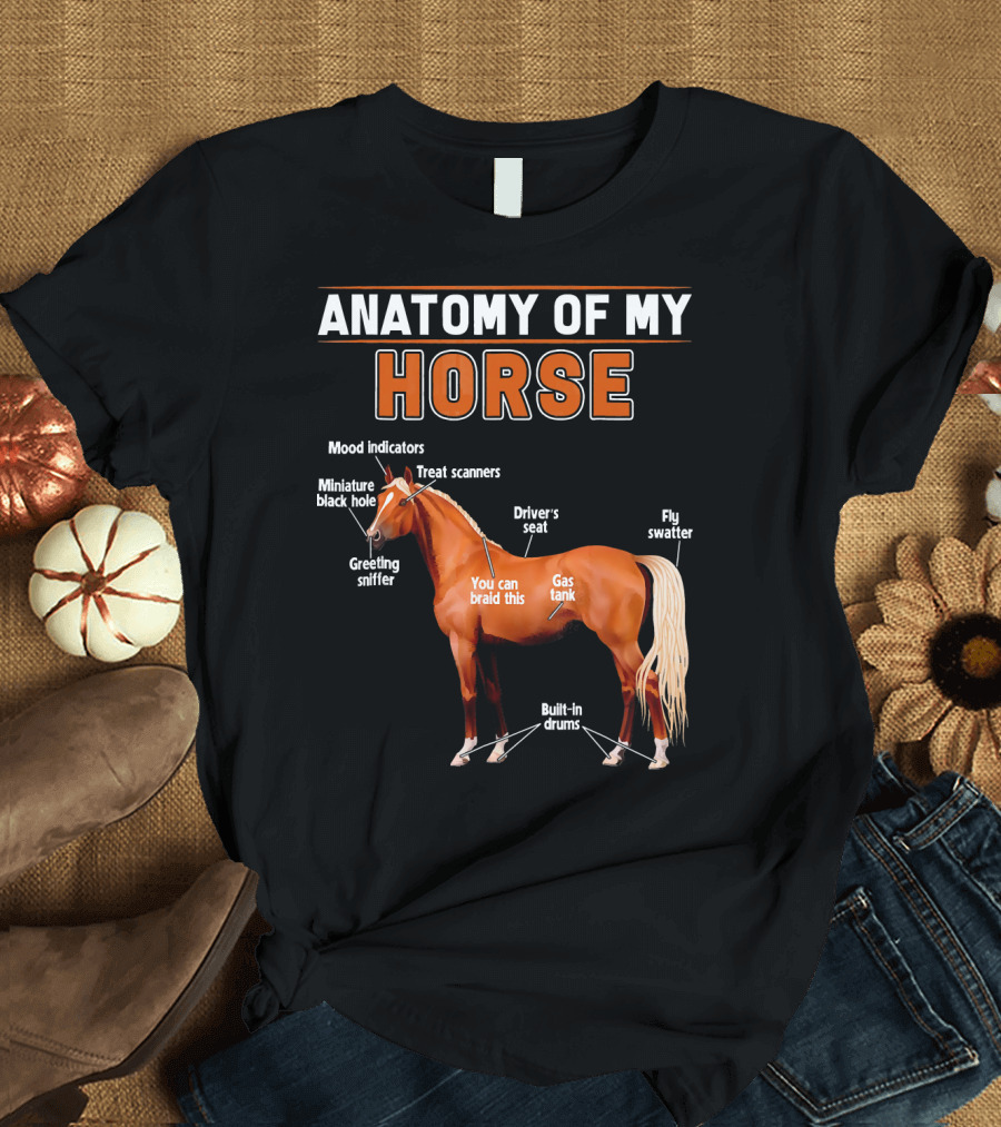 Anatomy Of My Horse Mood Indicators Treat Scanners Driver's Seat Fly Swatter Miniature Black Hole Greeting Sniffer You Can Braid This Gas Tank Built-I