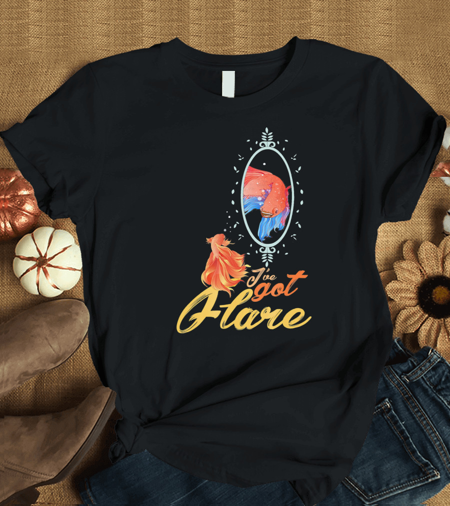 I've Got Flare Betta Fish Reflection T-Shirt