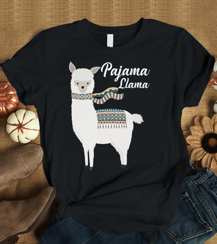 Pajama Llama Cute Llama Bed Time T-Shirt