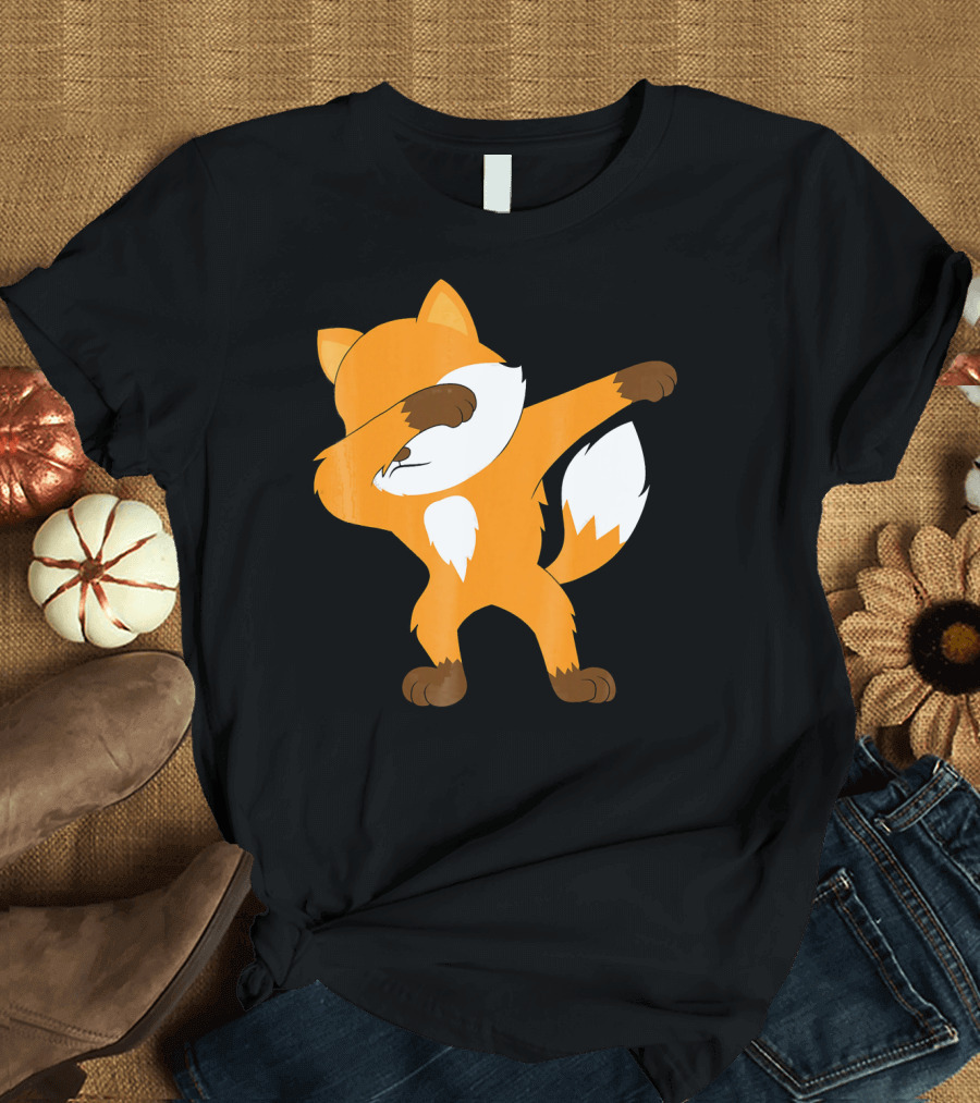 Dabbing Cute Fox Dance Animal Dab Fox T-Shirt