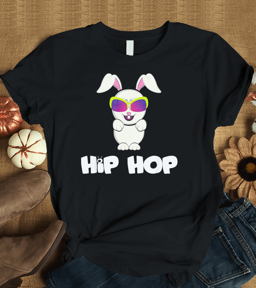Hip Hop Bunny Sunglasses Cute Easter T-Shirt