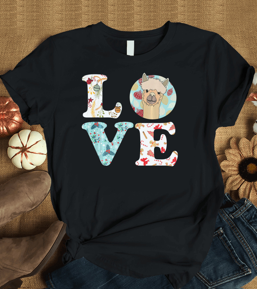 Funny I Love Alpacas Llama Love T-Shirt