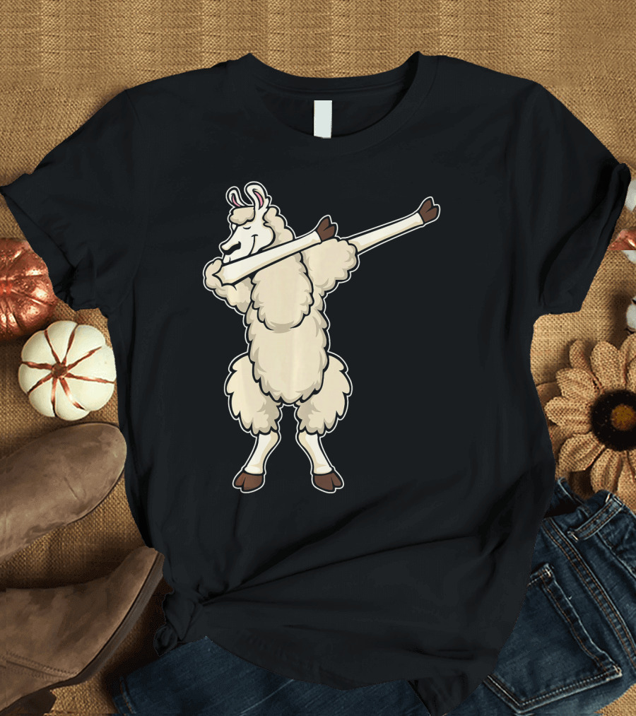 Funny Dabbing Llama Dab Dance Llama T-Shirt