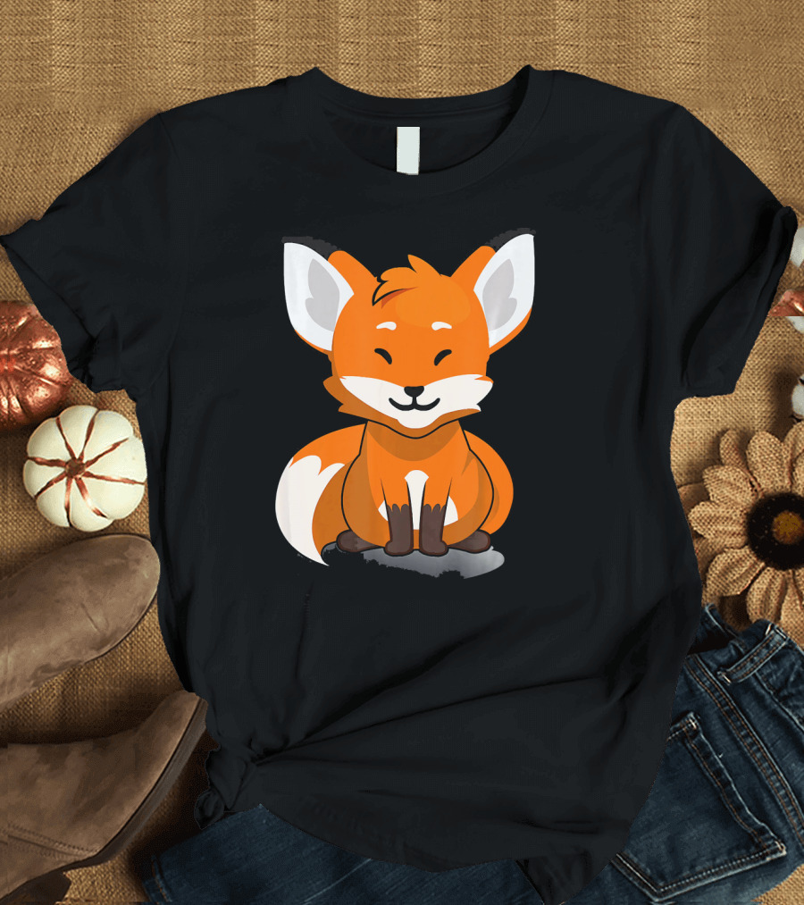 Fluffy Furry Adorable Cute Little Baby Fox T-Shirt