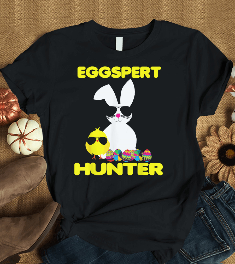 Eggspert Hunter Easter Outfit Girls T-Shirt