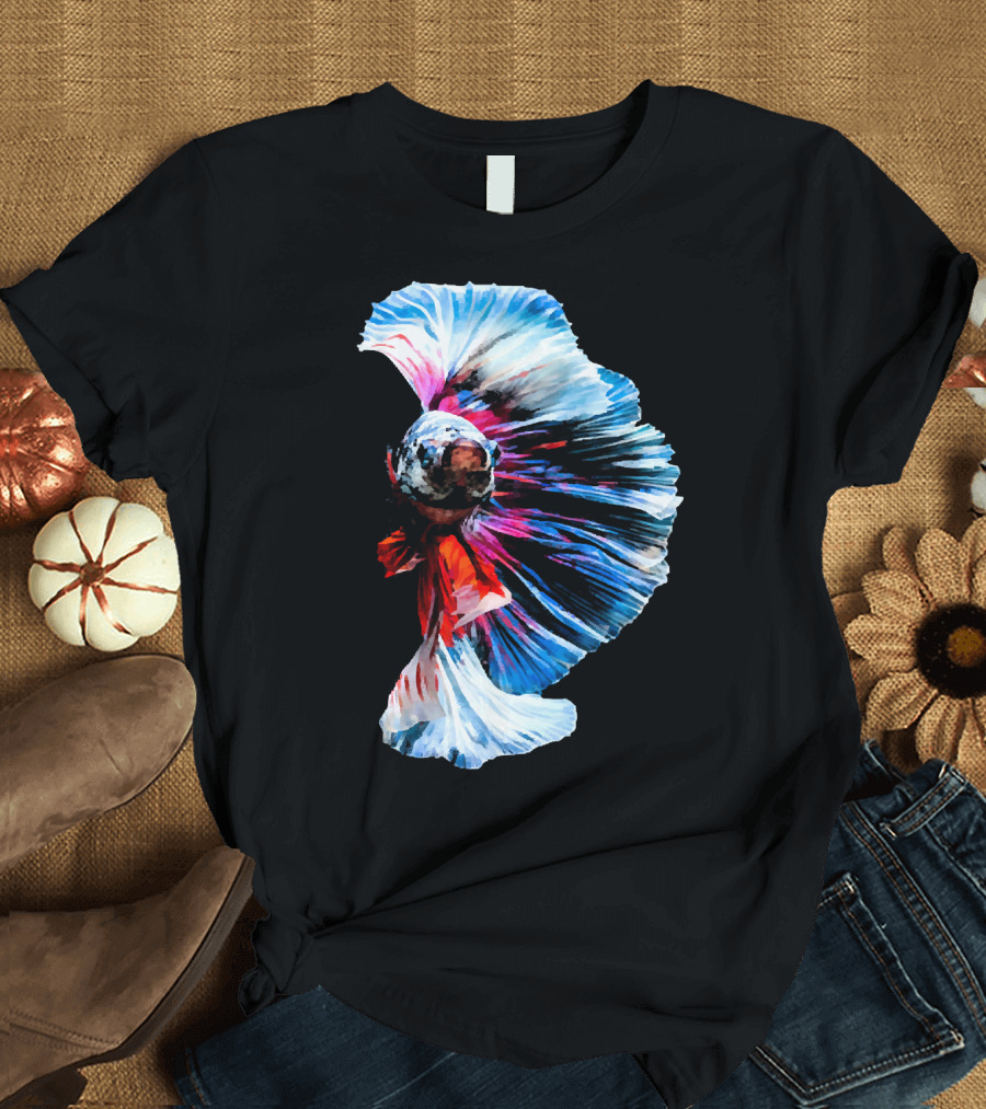 Betta Splendens Exotic Freshwater Fish Magnificent Display T-Shirt